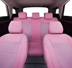 Car Pass Pink Leather Seat Cover