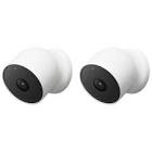 Nest Cam Wire-Free Indoor/Outdoor Security Camera - White - 2 Pack GA01894-CA Google