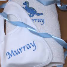 Single towels let you build a personalised collection, sets are better value. Personalised Baby Towel And Bib 1st Birthday Gift Set