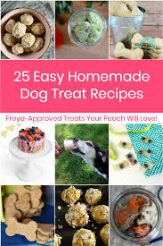25 easy homemade dog treats recipes