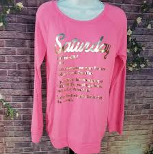 Justice Saturday Pink Soft Shirt Size 20