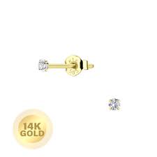 whole 14k solid gold stud earrings