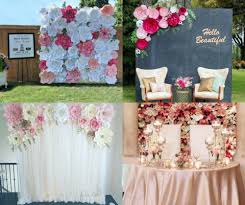 how to make a wedding flower backdrop