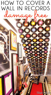 how to cover a wall in vinyl records