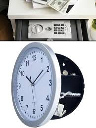 Secret Wall Clock Safe Container