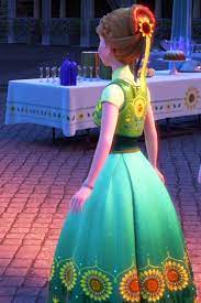 Princess Anna frozen fever. Back of hair view. | Anna frozen, Frozen fever  dress, Princess anna frozen