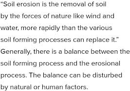 explain the major types of soil erosion