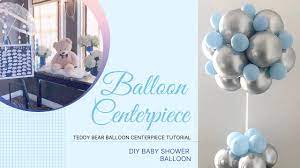 diy balloon centerpiece for baby shower