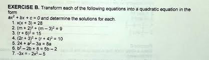 Quadratic Equation