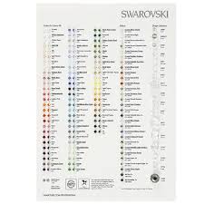 Color Chart Swarovski Beads Pendants