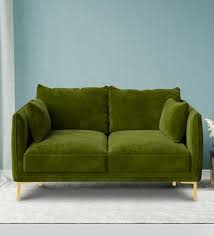 Buy Mediterranean Velvet 2 Seater Sofa