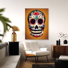 Sugar Skull 1 Canvas Wall Art Decor