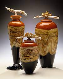 Strata Series Art Glass Vessels