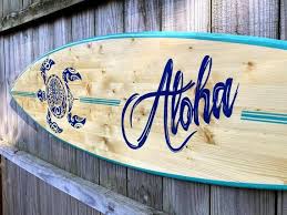 Surfboard Aloha Hawaii Surfboard Wall