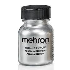 silver metallic powder by mehron face