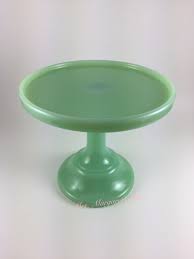 Mosser Glass 6 Jadeite Cake Plate Stand
