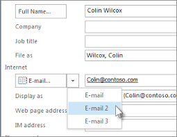Add A Contact Outlook