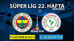 FENERBAHÇE - ÇAYKUR RİZESPOR / Süper Lig 22. Hafta Maçı / FIFA 21- PES 2021  - YouTube
