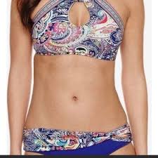 Nwt Liz Claiborne Swim Halter Bikini Top Size 16 Nwt