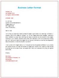 Indented Business Letter Format Business Letters Business