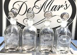 Heavy Glass Liquor Decanter Set