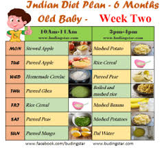 16 6 Months Baby Food Chart Week 2 Indian Baby Food Food
