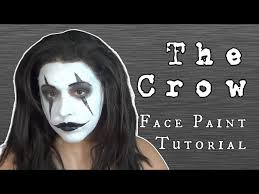 the crow inspired makeup and face paint