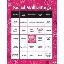 Communication, cooperation, emotion regulation, empathy, impulse control, and social initiation. Adult Bingo Game Social Skills