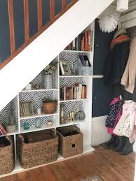 The wire basket units fixed to the wall are a great solution for limited depth spaces, while the pull out shelf/drawers are much better than regular shelves that get easily cluttered and make items unfindable. 10 Easy Under Stair Storage Ideas Melanie Jade Design