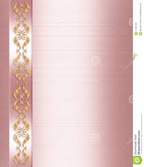 Elegant Formal Invitation Border Pink Satin Stock