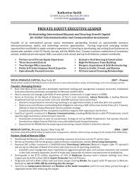 Financial Director Private Equity Executive Resume Sample