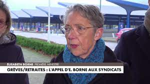 Grèves sur les retraites : Elisabeth Borne appelle les syndicats à «ne pas  pénaliser les Français» - Vidéo Dailymotion
