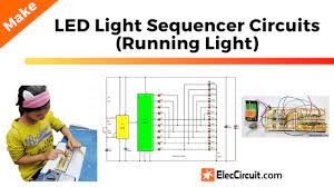 Led Light Sequencer Circuits Running
