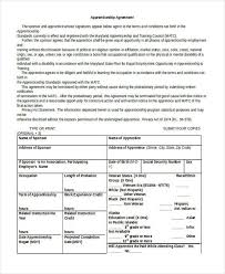 This fashion apprenticeship has had involvement from the british fashion council and famous names in fashion such as jasper conran. Free 8 Apprenticeship Agreement Forms In Pdf Ms Word