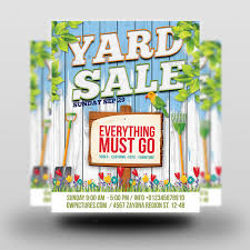 Yard Sale Garage Sales Flyer Template