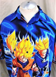 Shop the latest anime button shirt products from purple bigsales, camden creek boutique, the captain's vintage and more on wanelo, the world's shirts type: Vintage 2001 Dragon Ball Z Anime Xl Button Up All Over Graphic Hawaiian Shirt 1923160681