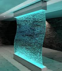 Glass Waterfall Indoor Water Features