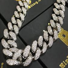 white gold diamond miami cuban link
