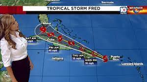 Tropical Storm Fred forms south of ...