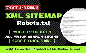 submit xml sitemap and robots txt file