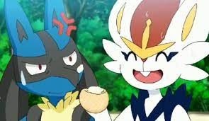 There's cinderace the always happy one than lucario who's just concerned  and annoyed : rMandJTV
