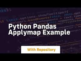 python pandas applymap exle you