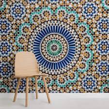 tile wallpaper moroccan mosaic