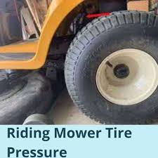 riding mower tire pressure every size