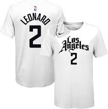After the arrivals of kawhi leonard and paul george this summer, the los angeles clippers were always going to look drastically different this season. Nike Youth Los Angeles Clippers Kawhi Leonard 2 Dri Fit White City Edition T Shirt Dick S Sporting Goods