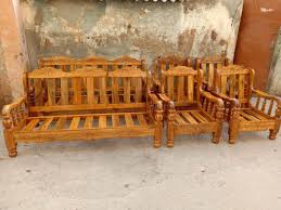 5 seater wood sofa set 3 1 1