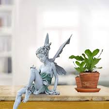 Sitting Fairy Statue For Garden