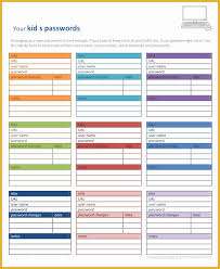 Free Excel Password Manager Template Of Free Password