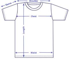 Size Chart Efabprint Tshirts Personalised Print