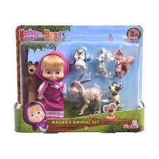 109301060 Đồ Chơi Búp Bê MASHA AND THE BEAR Masha's Animal Set – Simba Toys  Việt Nam